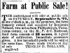 Benj Toland Farm Sale (8 Sep 1 1877)