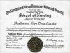 Magdelina Kaehler's Nursing School Diploma
