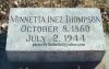 Minnetta Inez Tombstone